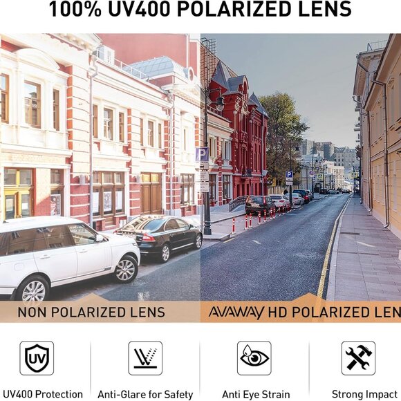 Polarized Cat Eye Sunglasses Women Vintage Acetate UV400 Protection Shades - Picture 6 of 7